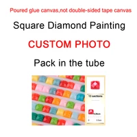 diy art large custom photo diamond painting set full square drill embroidery cross stitch kit 5d mosaic poured glue canvas
