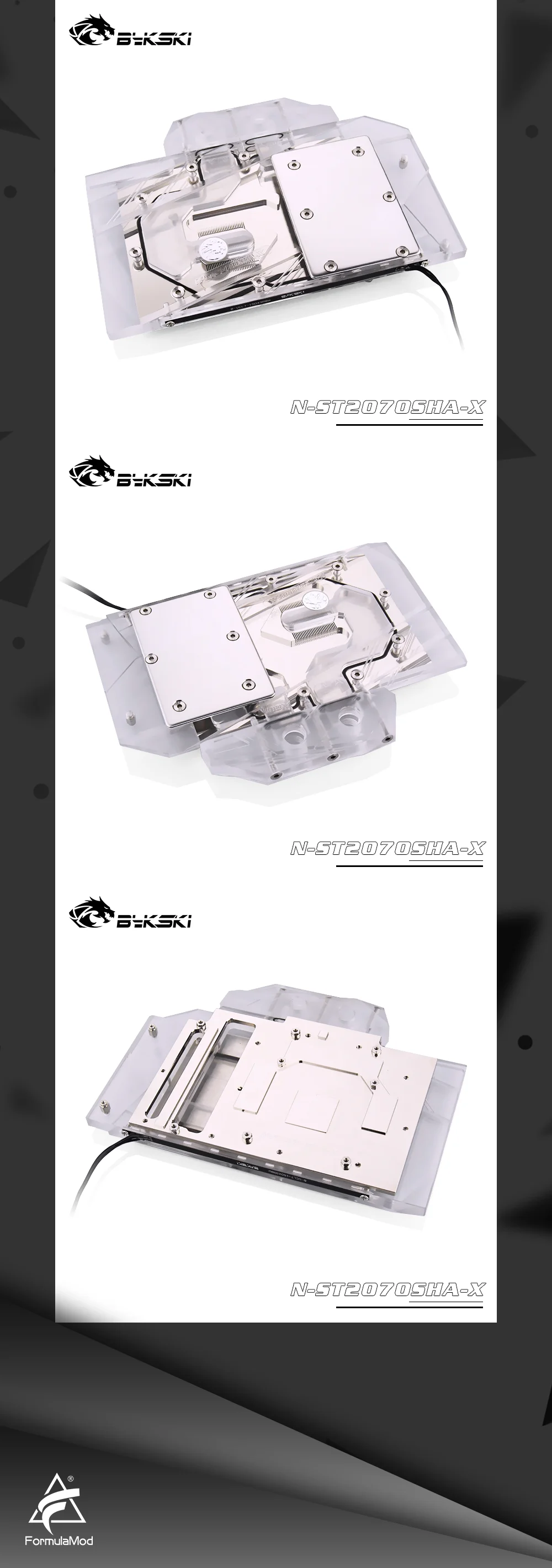 Bykski N-ST2070SHA-X блок водяного охлаждения GPU для ZOTAC RTX 2070 super-8GD6 HA/RTX 2070 super-8GD6 MINI OC