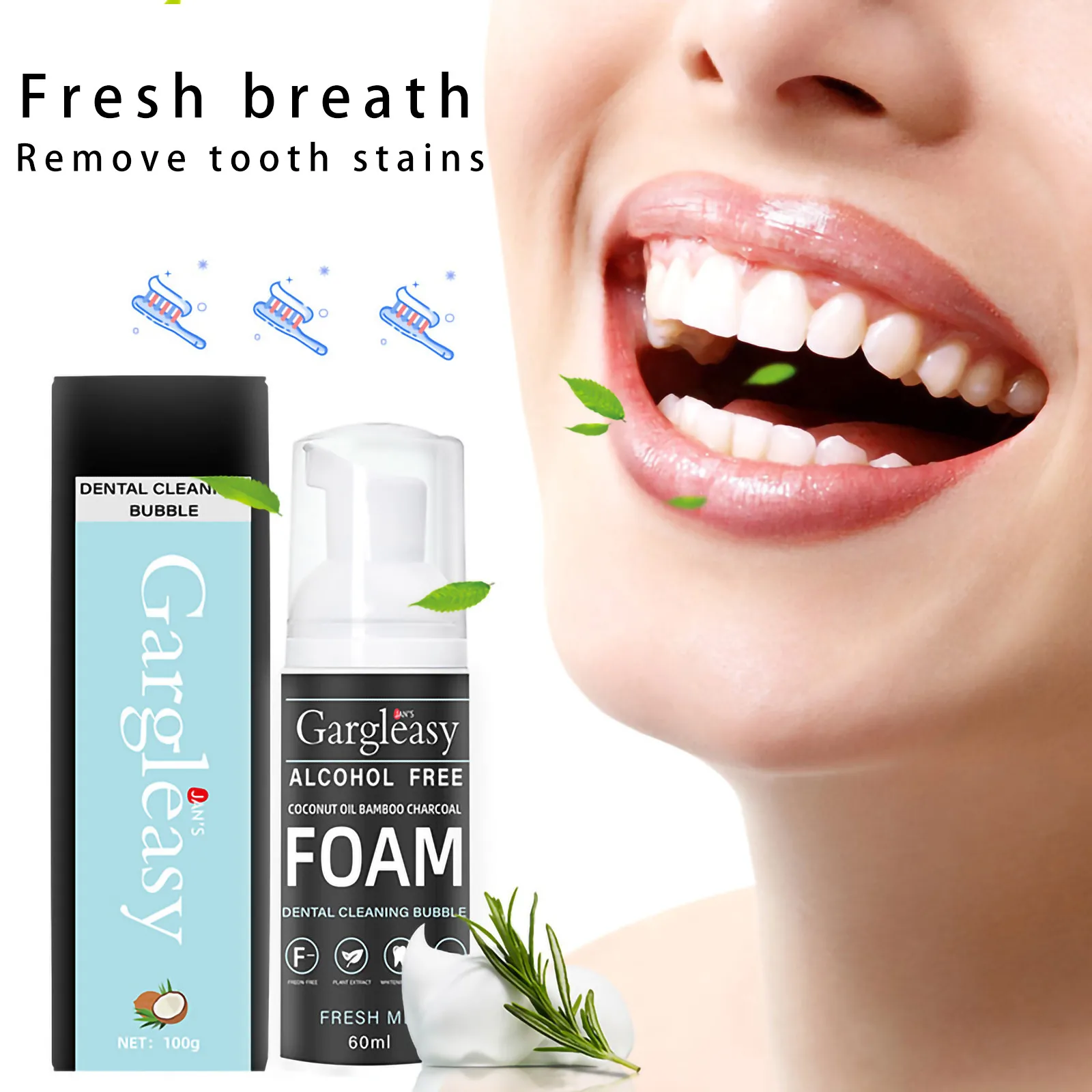 

Toothpaste To Remove Yellow Teeth Bad Breath Mouth And Mouth Cleaning Care Toothpaste Foam Deep Cleaning Teeth Foam