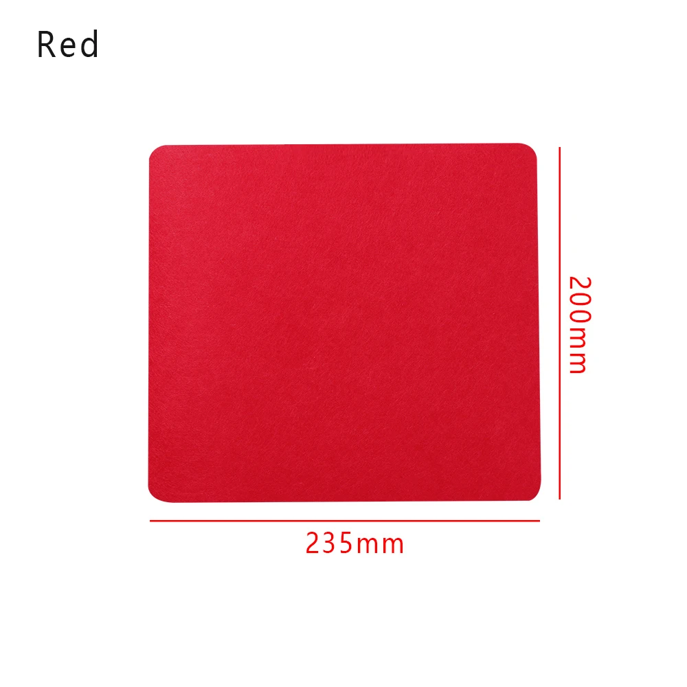 235 X 200 mm red 1 шт. большой Офисный Компьютерный стол коврик современный стол клавиатура Коврик для мыши шерстяная войлочная подушка для ноутбука геймерский коврик для мыши коврик офисные принадлежности - Цвет: 235 X 200 mm red