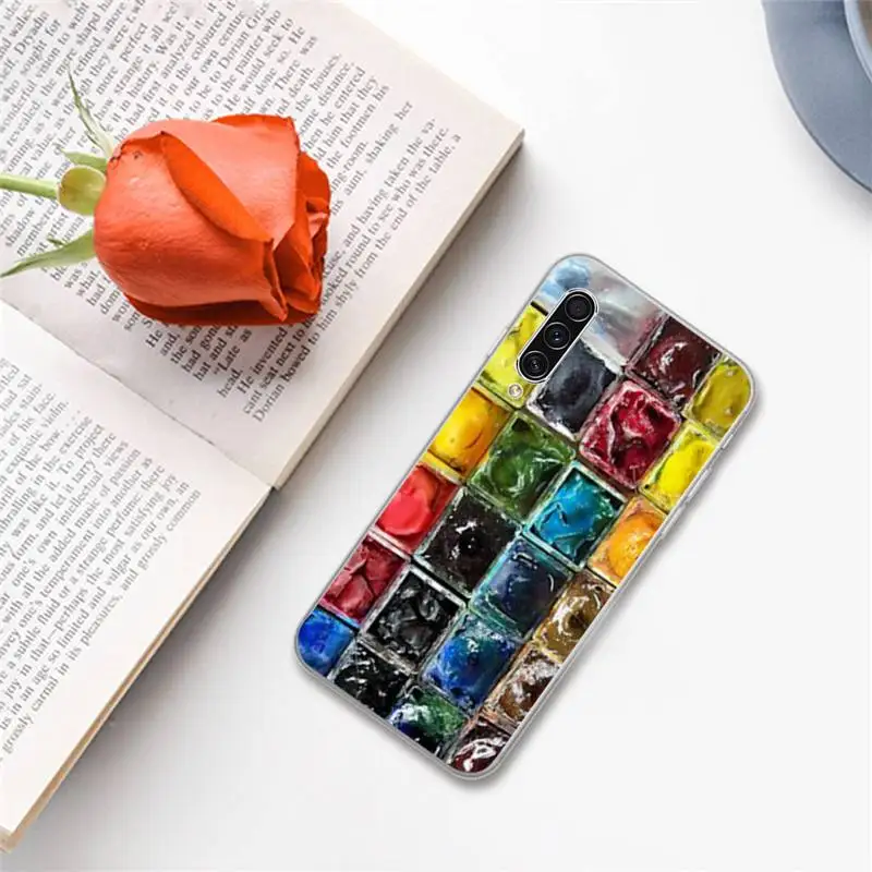 

Watercolors Set Paint Palette Painting Box Phone Case For Samsung A S M Note 9 10 20 fe 21 71 30 ultra plus 5g 11 31 51 s