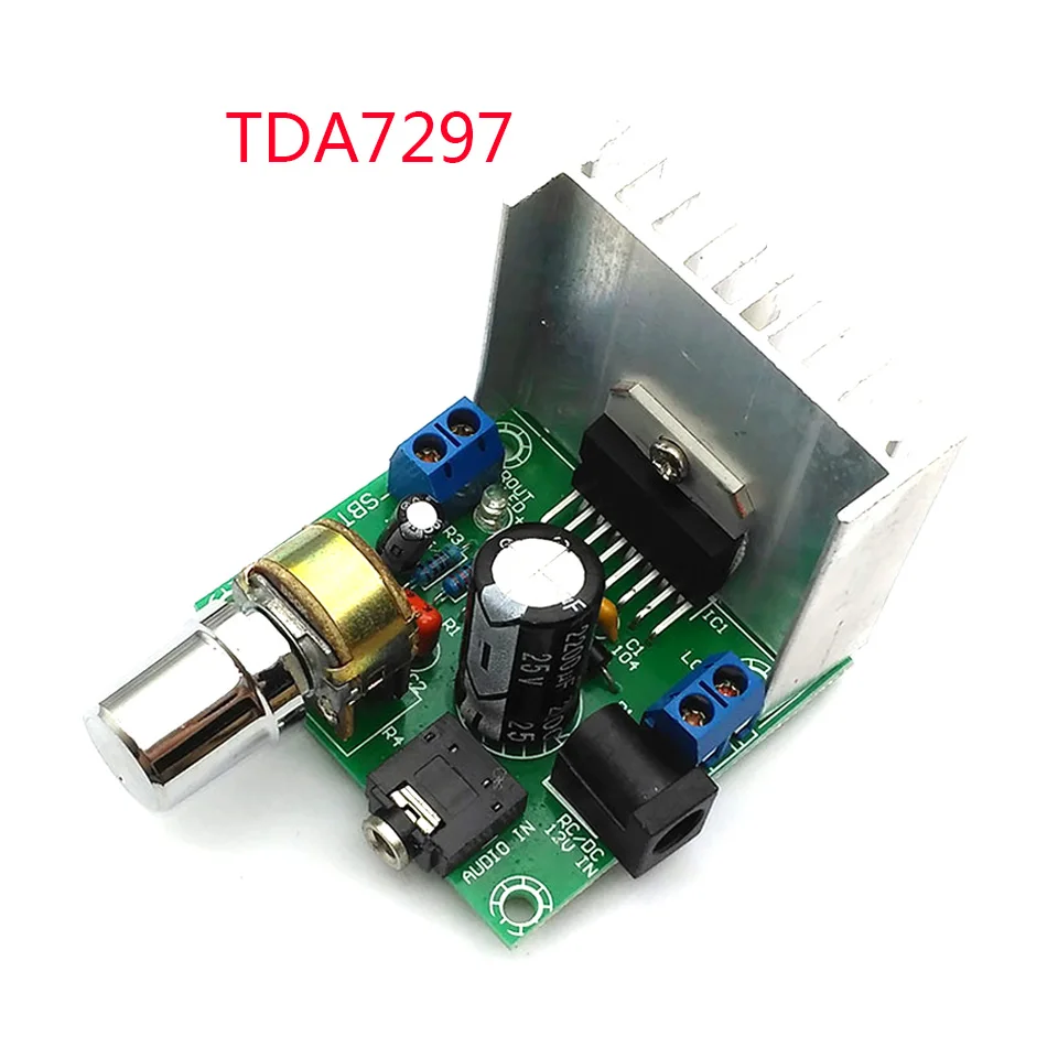 Плата аудиоусилителя TDA7297 модуль двухканальные детали для набора сделай сам