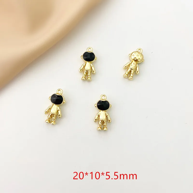 

Newest 50pcs/lot 20*10mm 3D cartoon astronaut shape alloy floating locket charms diy jewelry earring/necklace pendant accessory