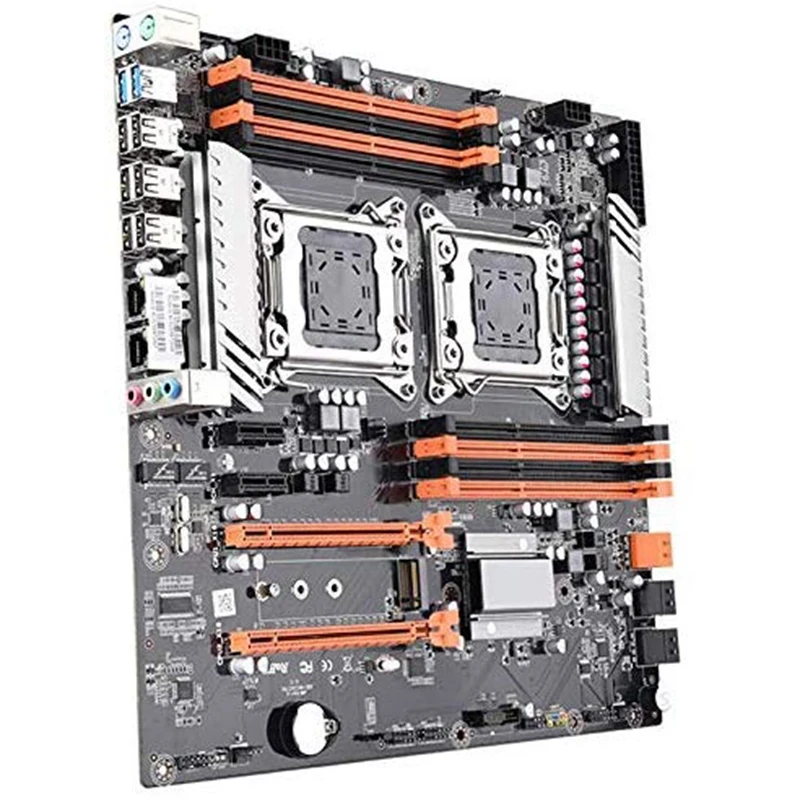 X79 двойной Процессор LGA2011 материнская плата E ATX M.2 NVME SATA3.0 USB3.0 двухканальный DDR3 256