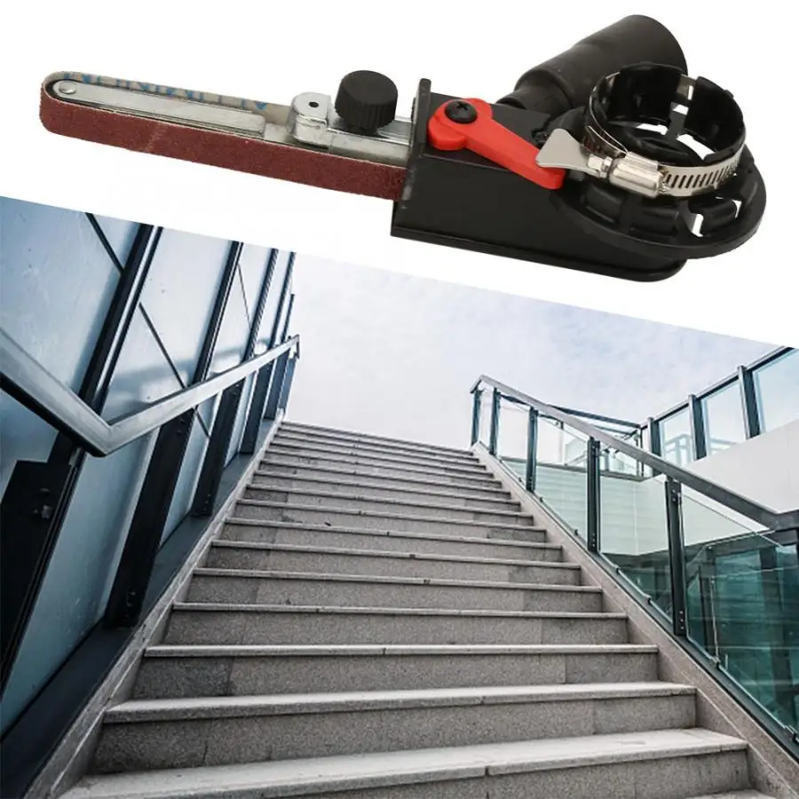 Шлифовальный ленточный мини станок адаптер шлифовальной головки для