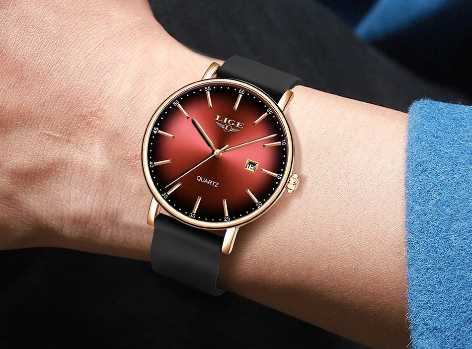 

LIGE 9934 Couple Watches Simple Style Quartz Watches Fashion for Stainless Steel Mesh Water Proof Brand Watch Luxury