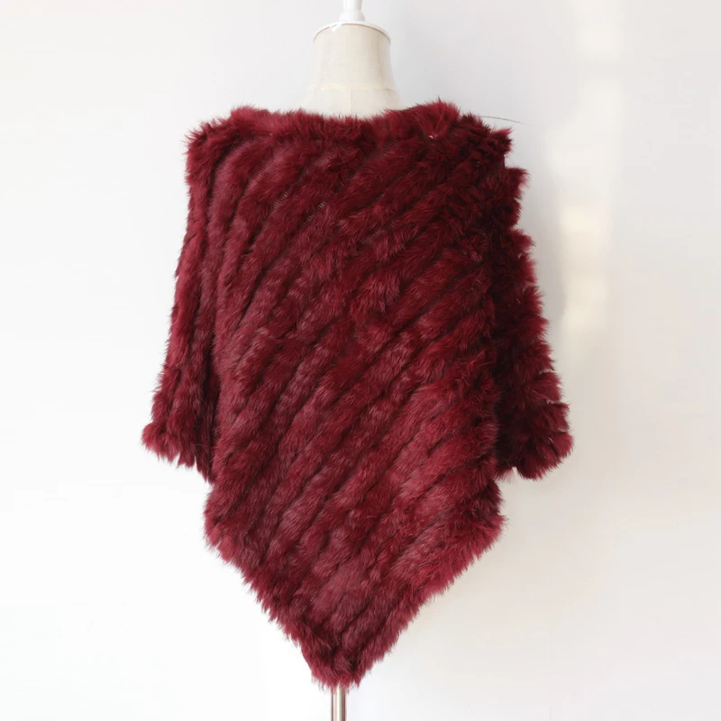 Розничная продажа осенне-зимние женские вязаные пончо из натурального