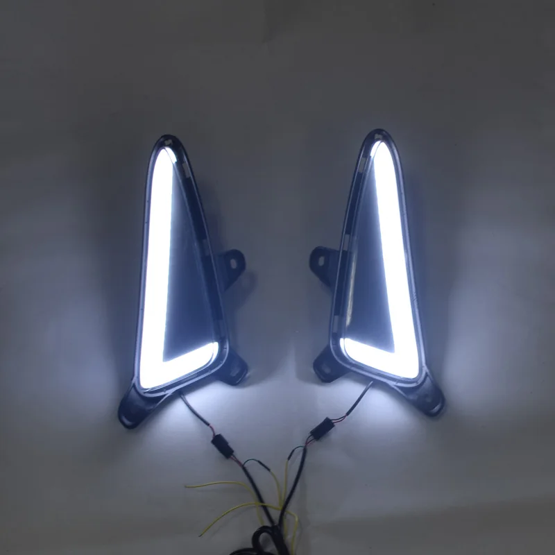 ECAHAYAKU Светодиодный дневной светильник LED DRL для Toyota C-HR ЧР 2017 2018 2019 2020 12V желтый