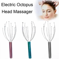 head massage claw electric vibrating chargeable octopus shape 8 claw massager health care relaxation fatigue stress tool