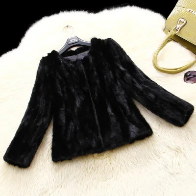 

MEWE Women Short Autumn and Winter Mink Fur Coat H5