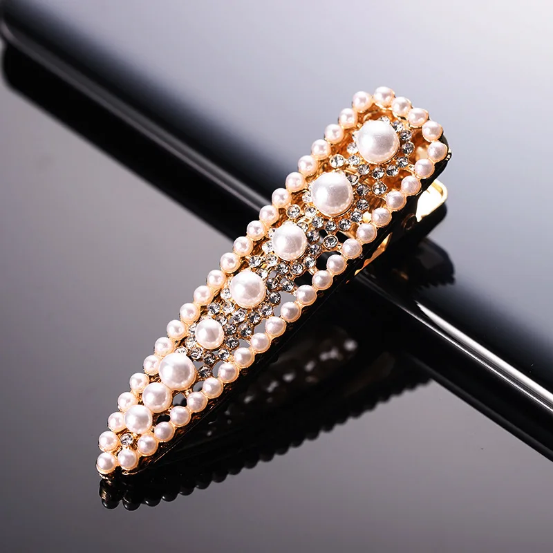 Мода перламутровыми бусинами Заколки для волос отдыха в ночном клубе утконоса