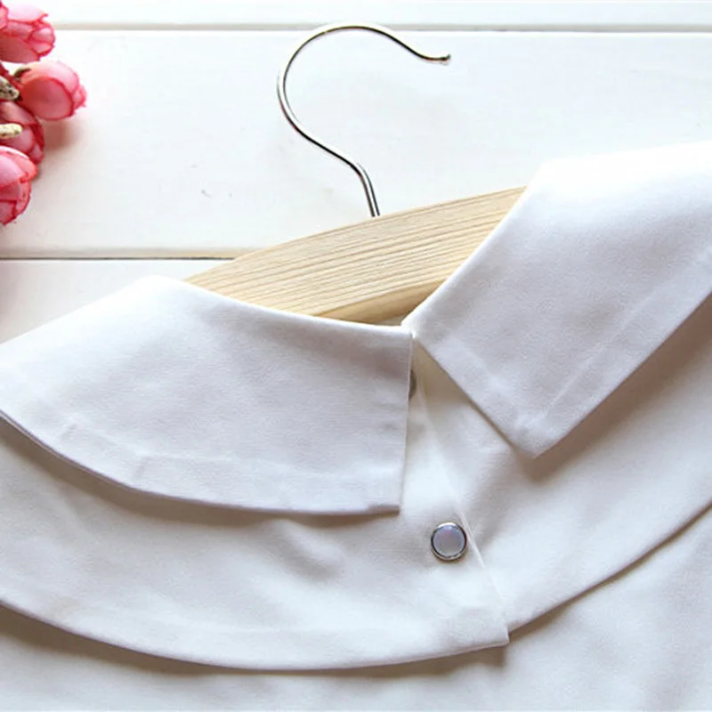

White Shawl Fake Collar Female Shirt False Collar Ladies Detachable Half Shirt Blouse Shawl Wrap Decoration Clothes Accessories