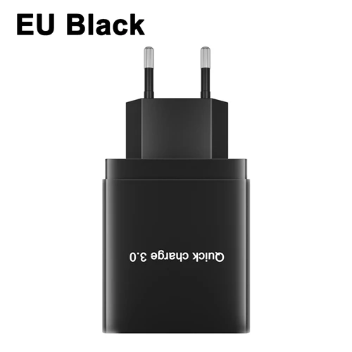EU Black OREY 36 Вт QC 3,0 быстрое зарядное устройство, 4 порта USB зарядное устройство для samsung S10 Plus Quick Charge 3,0 зарядное устройство для Xiaomi Phone charger - Тип штекера: EU Black