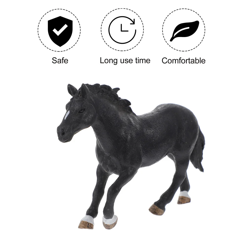 

3 Pcs Practical Desktop Decorations Realistic Cognitive Playthings Horse Models