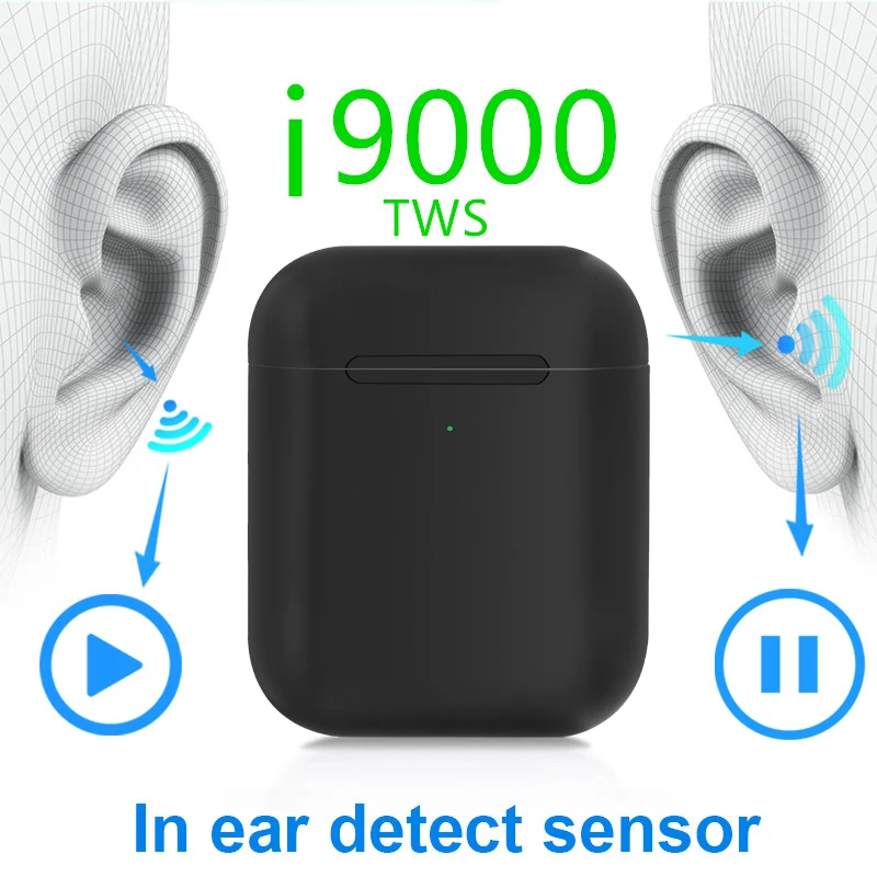 i9000 TWS в уши обнаружения 1536u 1:1 Air2 Pop up PK H1chip i200 i500 i2000 i5000 наушники беспроводные Bluetooth наушники
