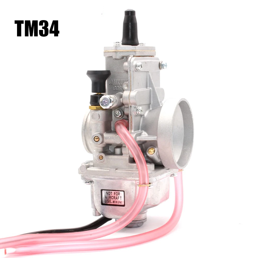 Карбюратор Vergaser Carb TM28 TM30 плоская горка 34 мм карбюратор Spigot TM34-2 42-6100 TM-32 rep для Mikuni Honda 250 LT250 Racing - Цвет: TM 34mm