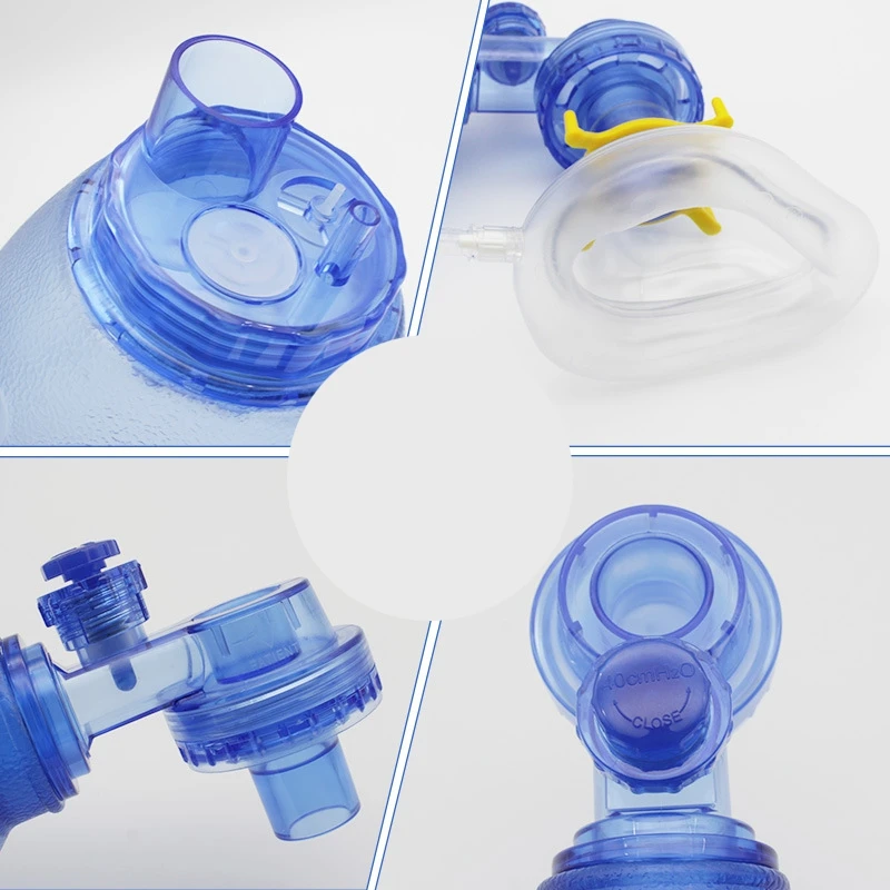 

Manual Resuscitator Adult Oxygen Bag First Aid Kit Tool Simple Breathing Balloon Apparatus for First Aid Oxygen Machin