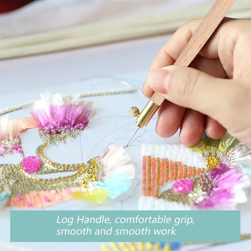 3 в 1 вязальный крючок с деревянной ручкой | Дом и сад
