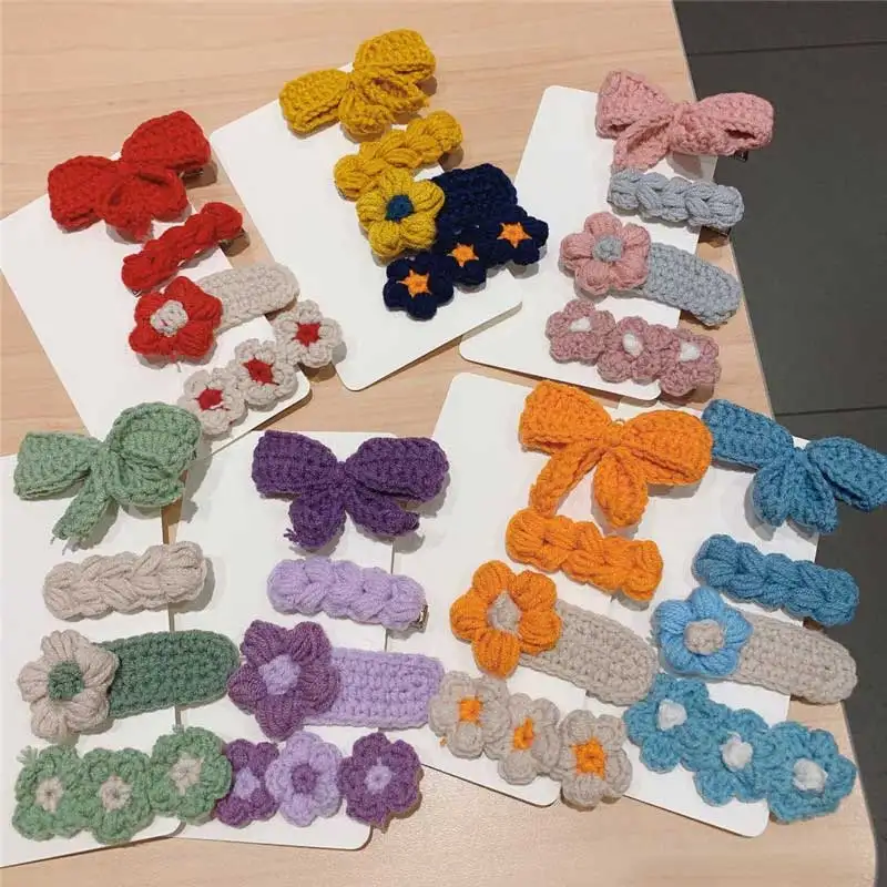 

Заколки для волос Детские, с бантом, 4 шт./компл., шпильки для детских волос