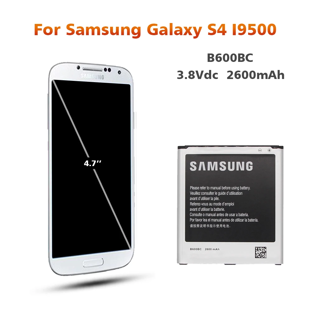 Аккумулятор для samsung i9505 B600BE 2600 мАч для samsung Galaxy S4 i9500 i337 GT-I9505 I9508 I959 Сменный аккумулятор для телефона