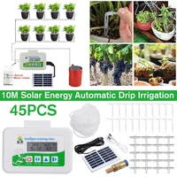 solar water timer sprinkler controller automatic micro drip irrigation system home smart plant drip watering kit garden supplies