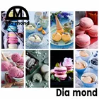 Кухонный декор, алмазная живопись, торт, печенье, еда, мозаика, вышивка крестиком, паста, плакаты 5D, сделай сам, алмазная вышивка, Настенная картина