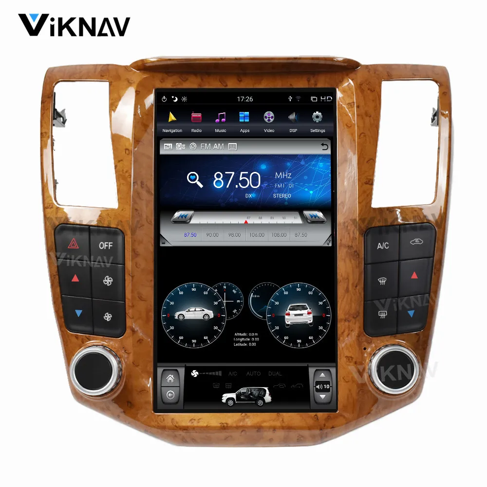 Автомобильное радио GPS-навигатор для-Lexus RX RX300 RX330 RX350 RX400H 2004 2005 2006 2007 2DIN android