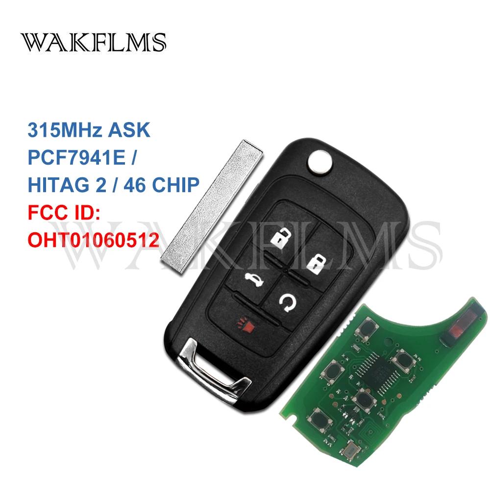 OHT01060512 W/O дистанционный ключ-брелок от машины для Chevrolet Holden Cruze Sonic Malibu Camaro Equinox GMC