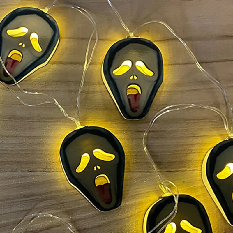 

Halloween String Light Battery Powered LED Skull Haunted House Decorative Lamp Halloween Decoration String Light