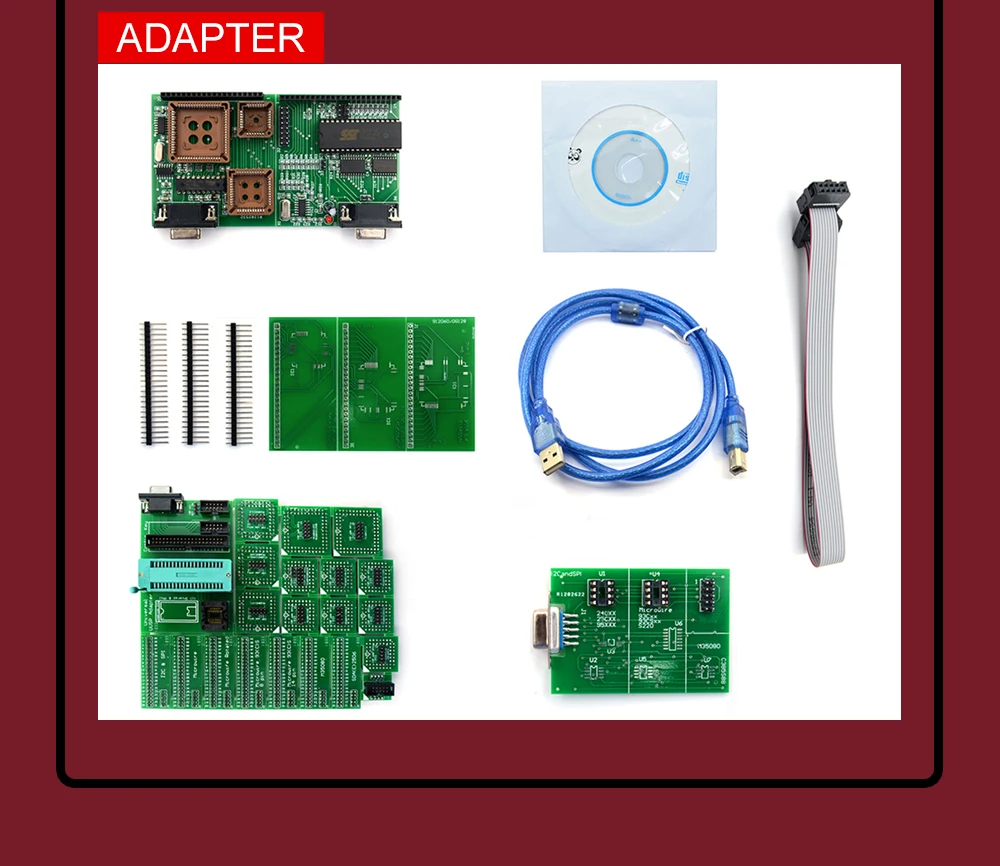 UPA USB программист USB V1.3 V2014 Программист Полный Адаптеры с функциями NEC 40Pin Zif Разъем 16Pin SOIC 93C чип 24C01 85C92