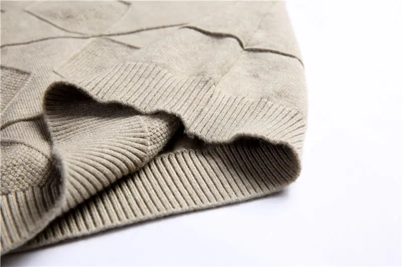 Кашемировый шерстяной свитер для мужчин 2019 Осень-зима приталенный пуловер с