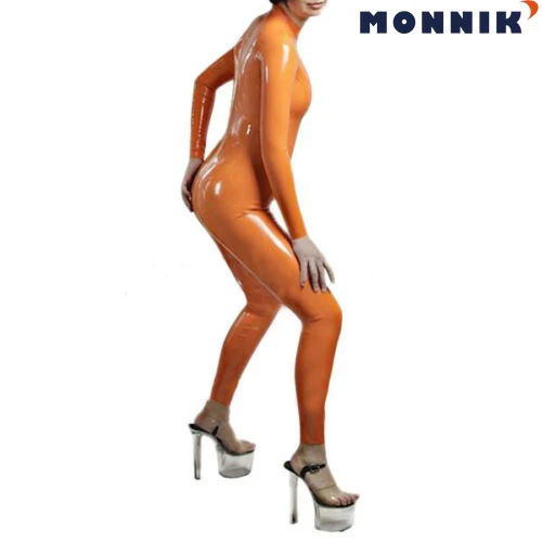 MONNIK латексный сексуальный женский резиновый костюм для клубной одежды костюмы