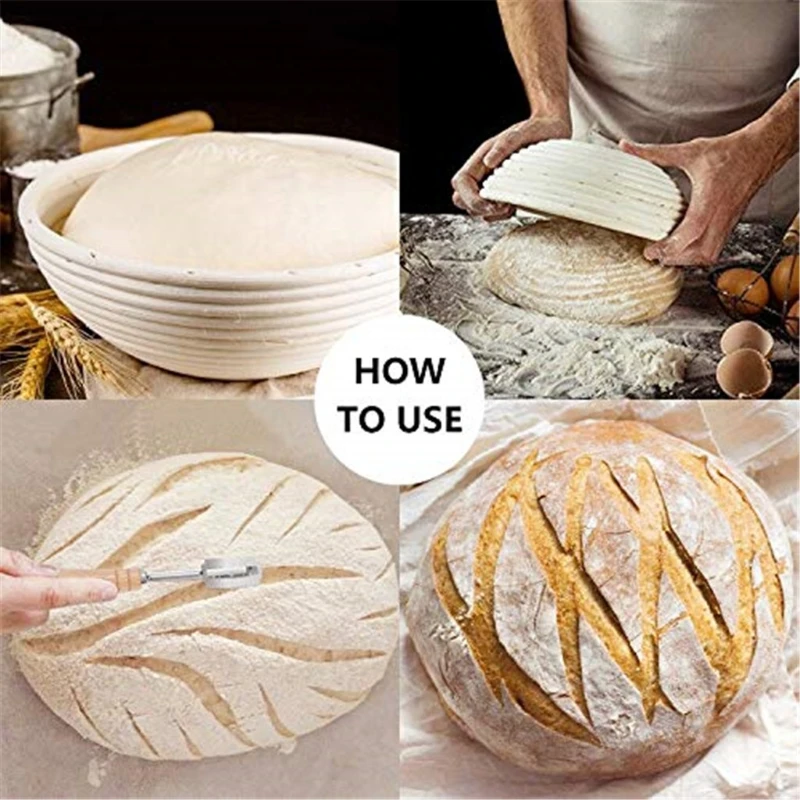 

Natural Rattan Fermentation Wicker Basket Country French Bread Mass Proofing Baskets Dough Banneton Baskets