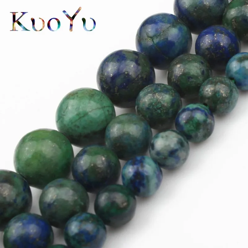 Круглые Бусины Из Натурального лазурита незакрепленные бусины из камня для