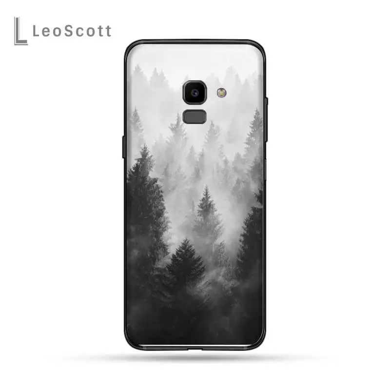 

White Mountain Pine Tree Forest MountainPhone Case For Samsung Galaxy J2 J4 J5 J6 J7 J8 2016 2017 2018 Prime Pro plus Neo duo