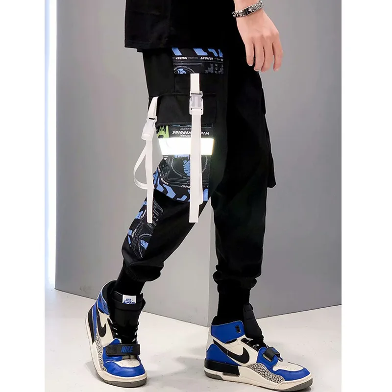 Брюки карго Techwea 3XL мужские однотонные повседневные штаны свободного покроя со