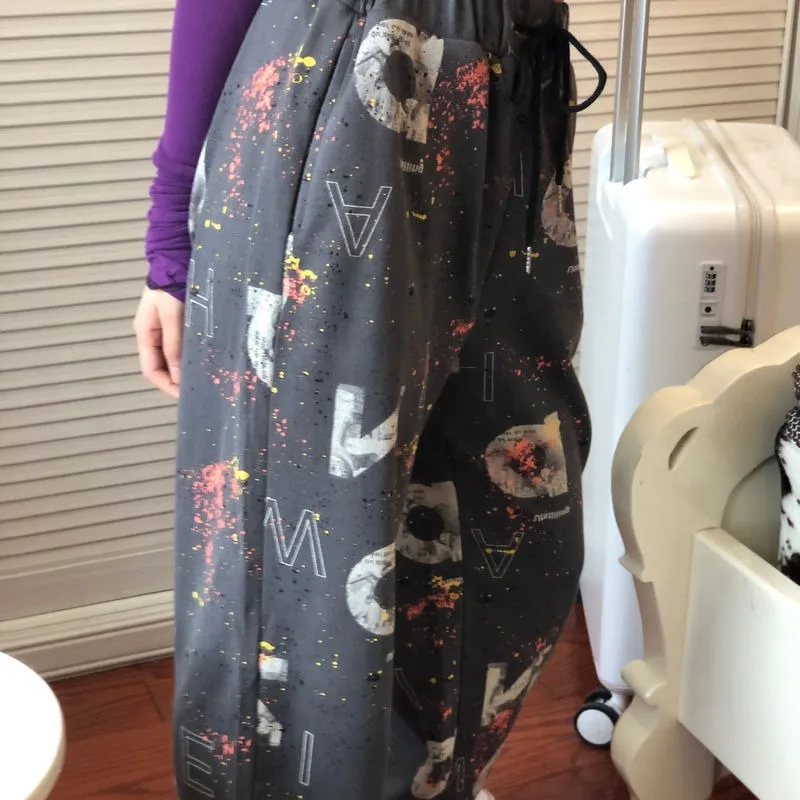 

women Sweatpants Women Baggy Joggers Sports Pants Korean Style 2021 Fashion Casual High Waist Sweat Pants Women Splash Trousers