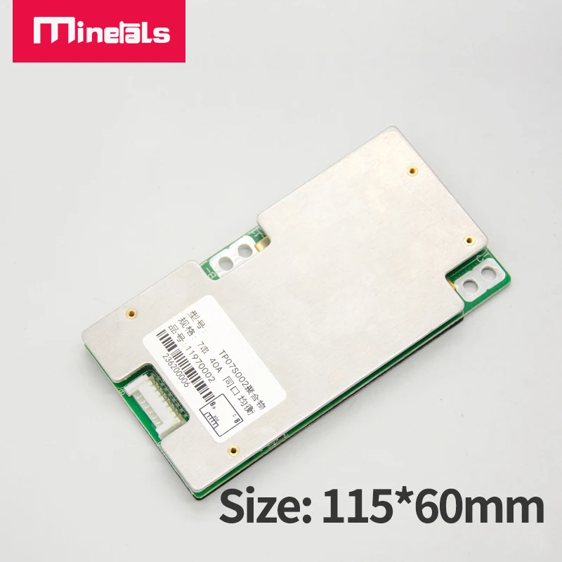 Защитная плата bms для литий-ионных аккумуляторов 7s 24 В 30 А 40 50 60 70 С балансом