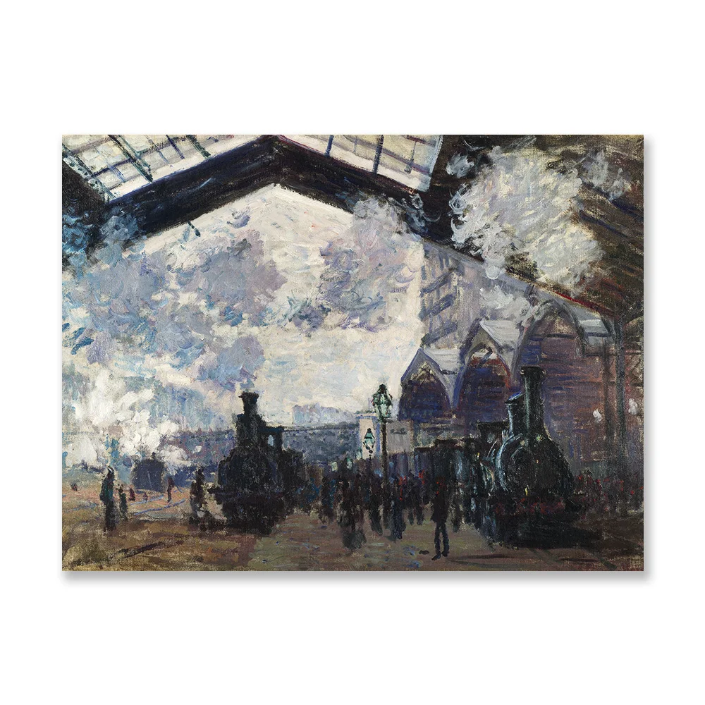 

Full Square Round Drill 5D DIY Diamond Painting Embroidery Cross Stitch 5D Home Decor Gift Claude Monet Saint Lazare Station