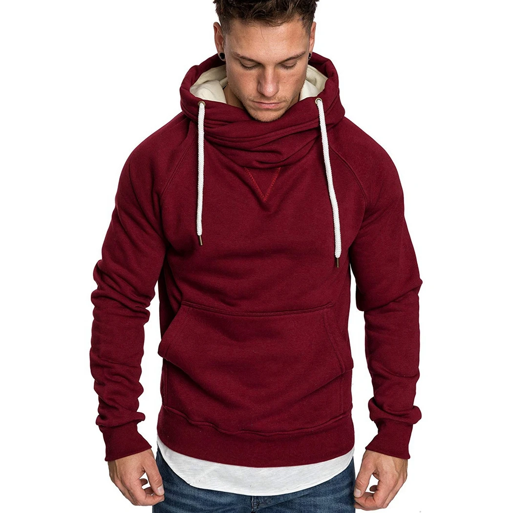 Мужские однотонные толстовки Весна Осень 2019 Новые повседневные спортивные