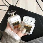 Силиконовый чехол для наушников Airpods, с металлической цепочкой
