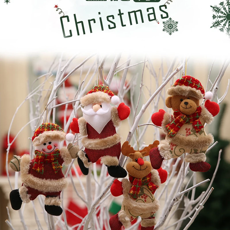 

Christmas Home Decor Hanging Ornaments Dolls Christmas Tree Decorations New Year Hanging Decorations Enfeites De Natal Kids Toy