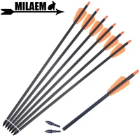 15inch archery crossbow arrows bolts carbon arrows crossbow bolts id6 2mm crossbow bow hunting shooting accessories