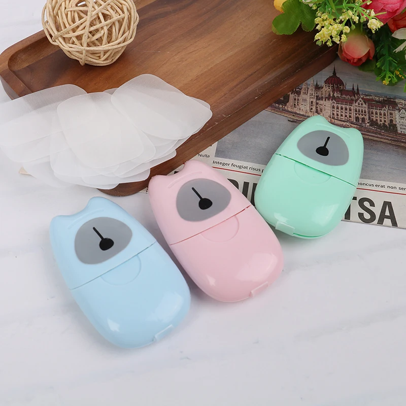 50 штук одноразовое мыло в коробке бумажная портативная коробка для мытья рук