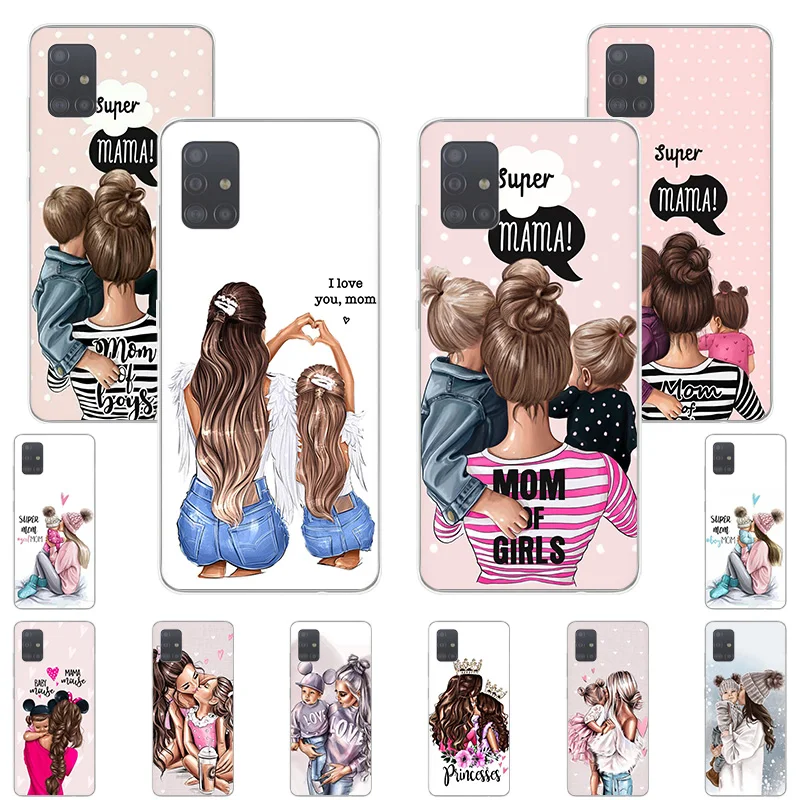 

Soft Phone Case for Samsung Galaxy A42 A52 A72 A41 A11 A12 A32 A51 A50 A70 A71 A21S A22 A31 A40 A20 A10 Baby Mom Girl Boy Cover