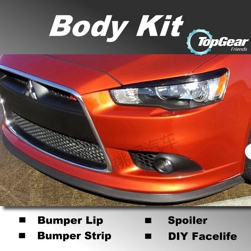 Бампер губы для Mitsubishi Lancer Evolution EVO/Лучшая экипировка магазин спойлера тюнинга