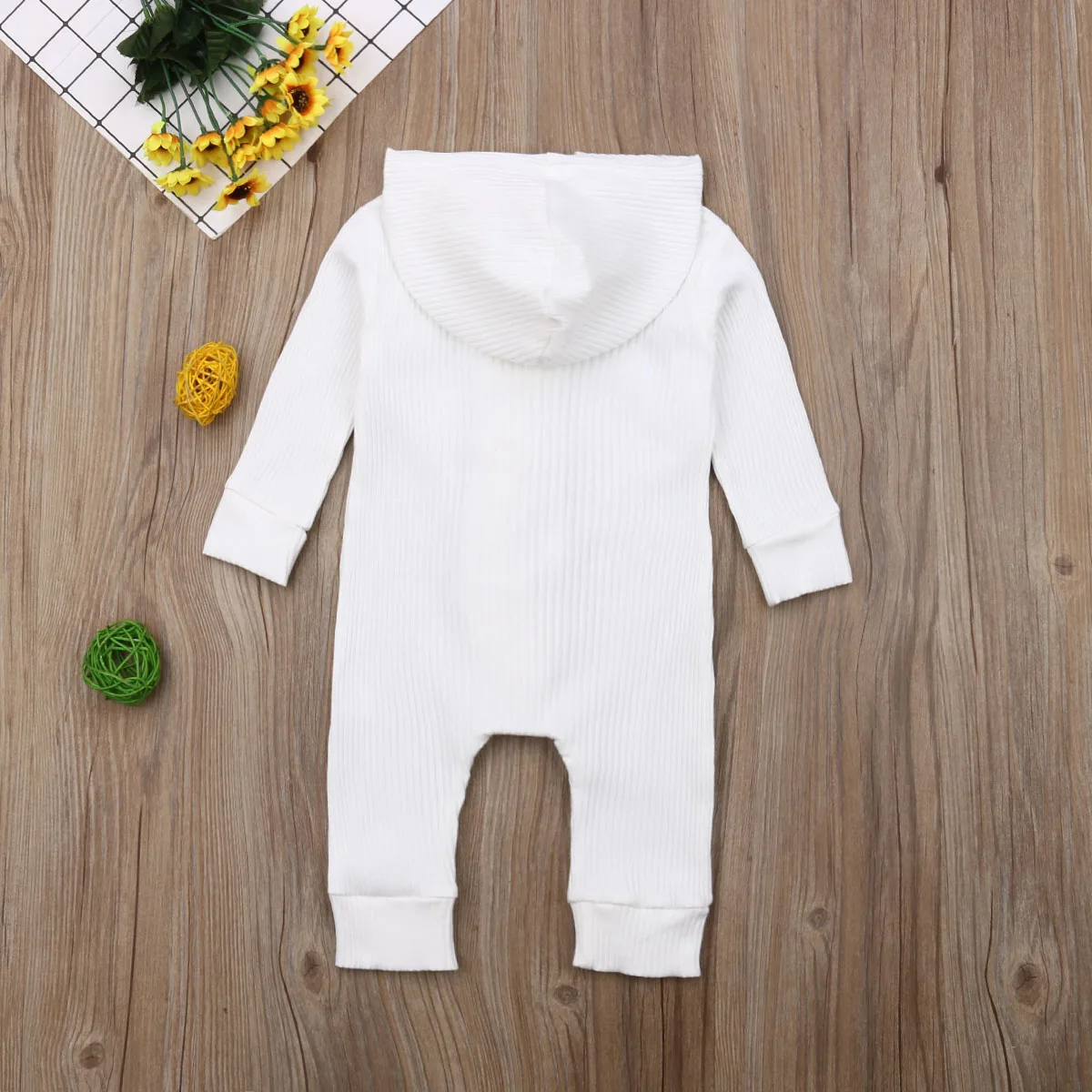 Детский однобортный комбинезон с капюшоном на возраст 0-18 месяцев | Мать и ребенок