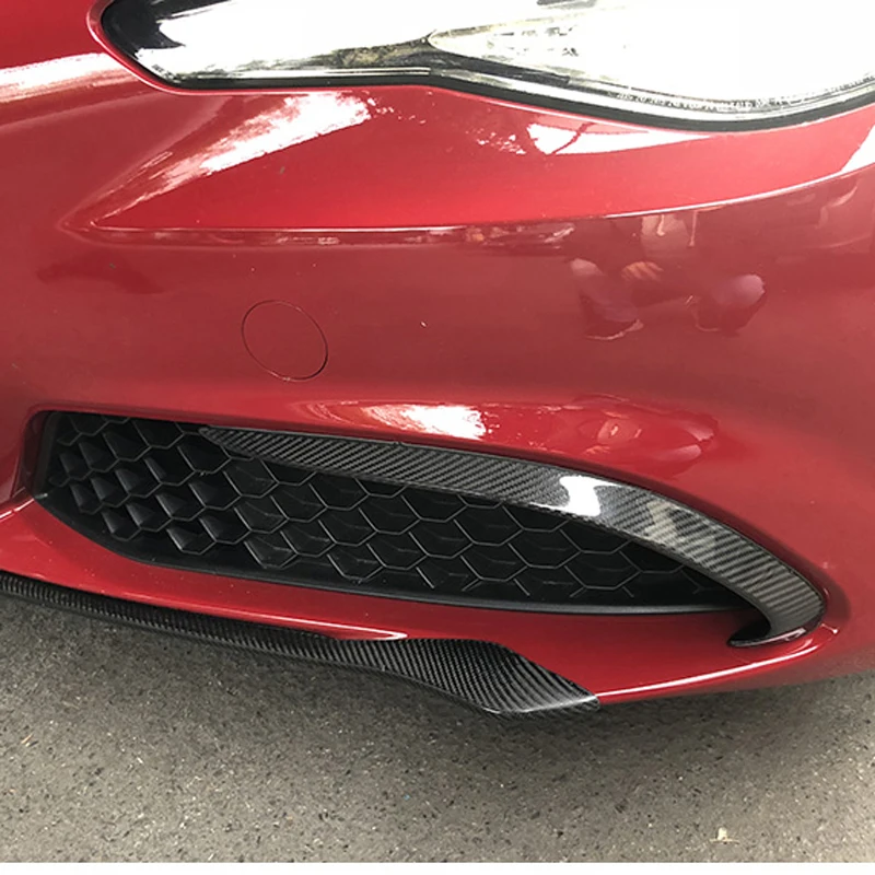 Автомобильный сетчатый ветровой нож из углеродного волокна декоративная полоса