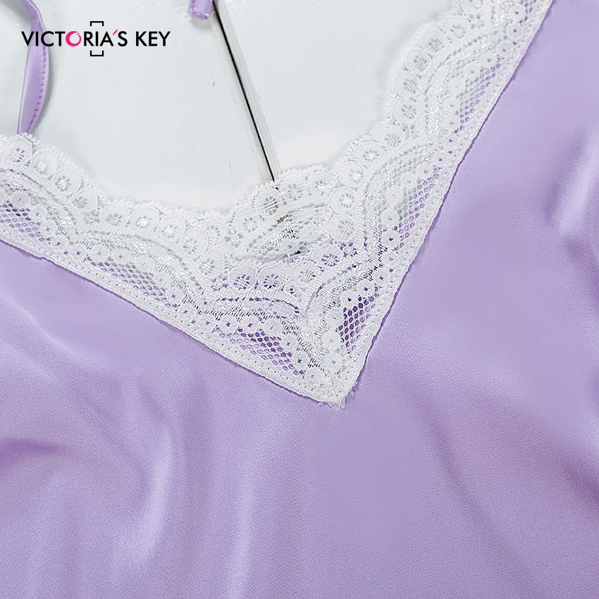 Спагетти ремень без рукавов атласный Cami Топ фиолетовый шорты комплект пижамы для