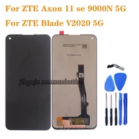 6 53 original display for zte blade v2020 5g lcd display touch panel screen digitizer assembly for zte axon 11 se 5g 9000n lcd